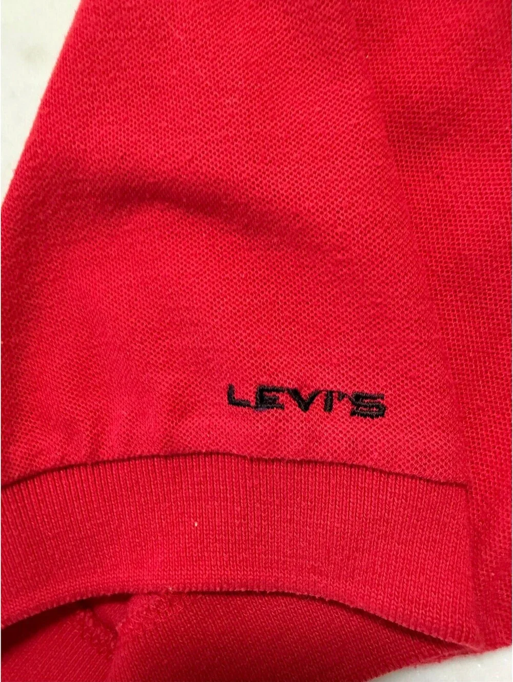 Vintage Levis Shirts Red Polo Shirt Size XL
